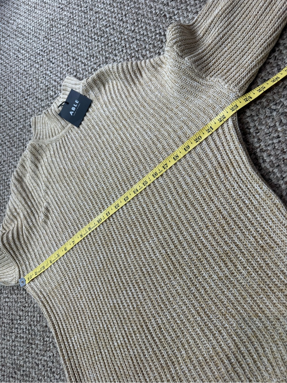 ABLE Rose Relaxed Sweater Tunic Organic Cotton size M NWT - Picture 10 of 11